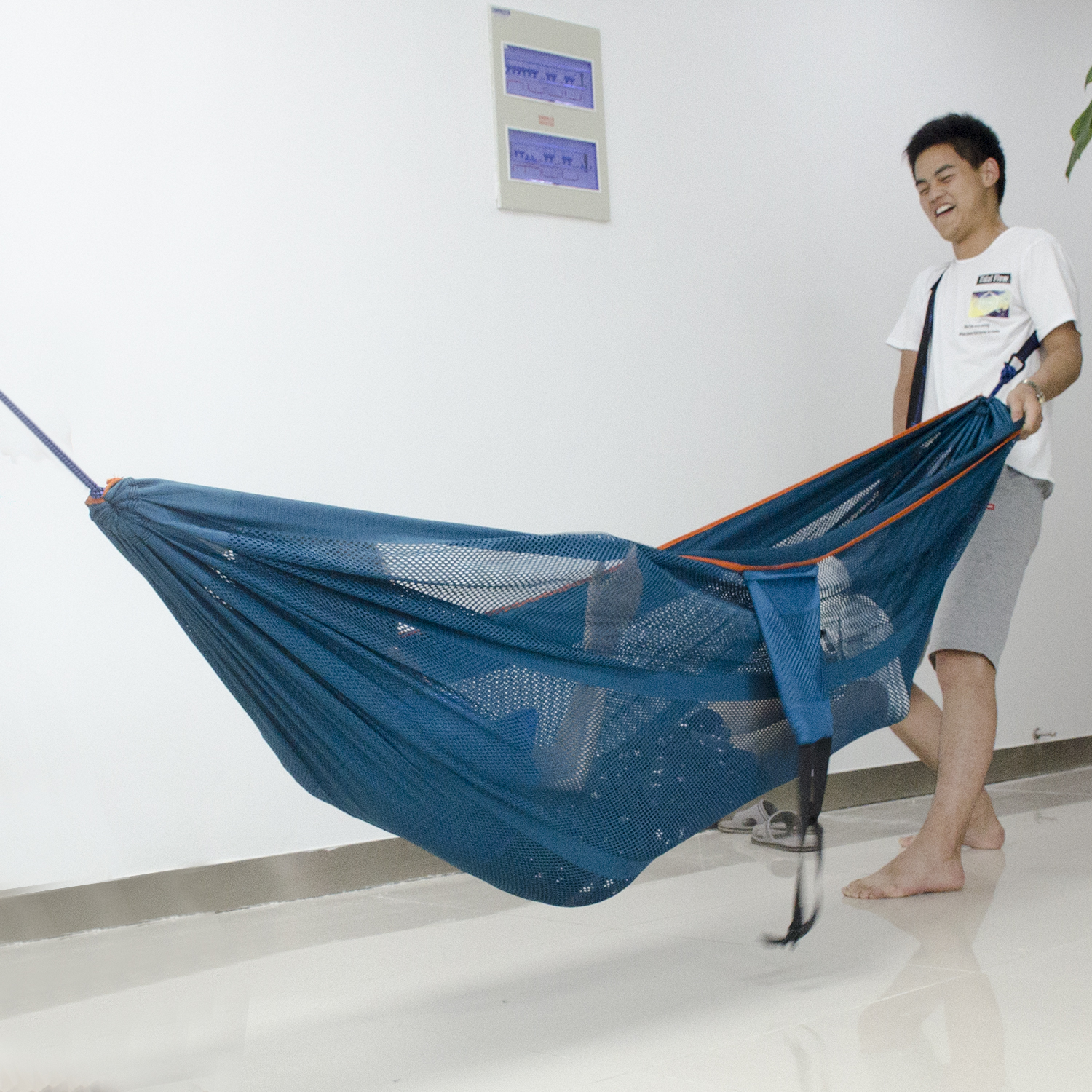 mesh storage hammock